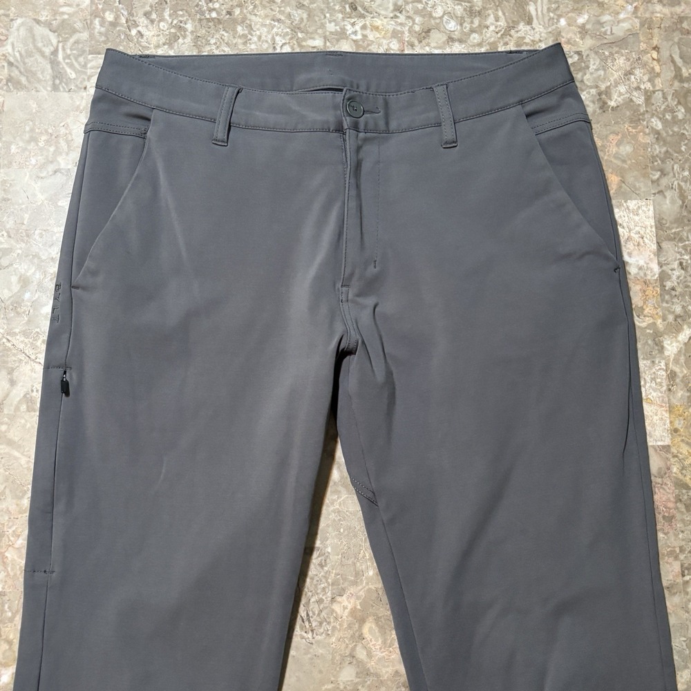 BYLT Everyday Pant 2.0 Mens Large Grey Performance Stretch Tapered Chino 30"